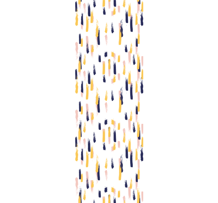 Children room roller blind abstract modern strokes - TenStickers