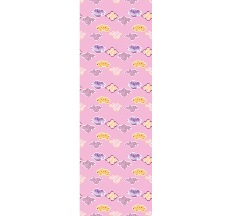 Children room roller blind pink cloud design - TenStickers