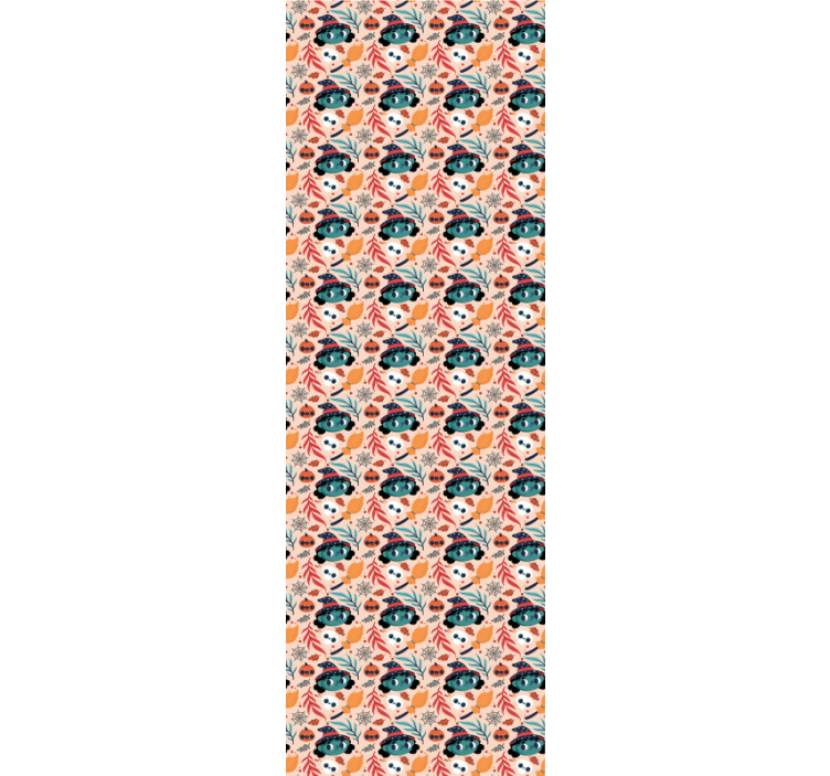 Children room roller blind halloween witch magic pattern - TenStickers