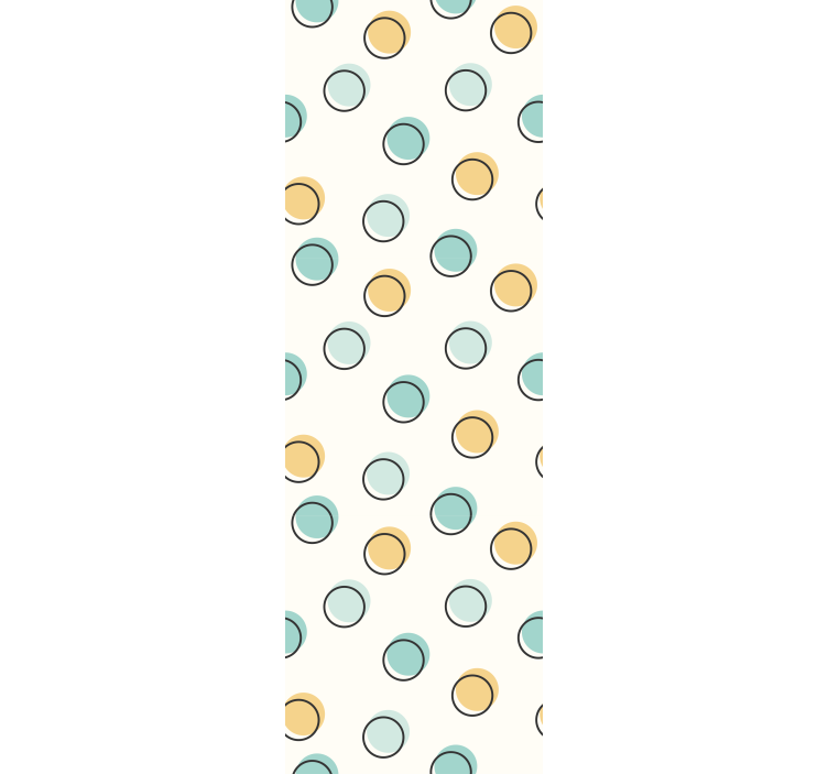 Colorful polka dots children room roller blind - TenStickers