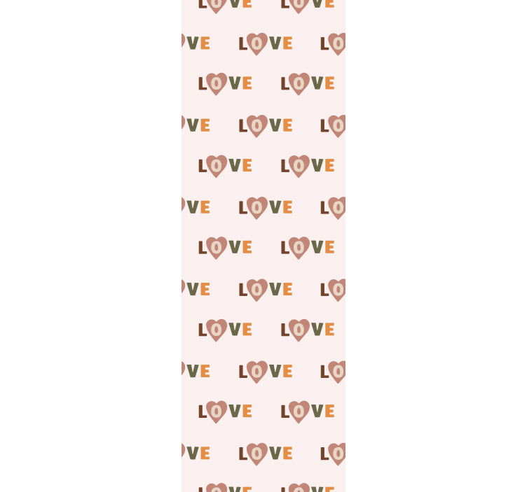 Children room roller blind love word pastel design - TenStickers