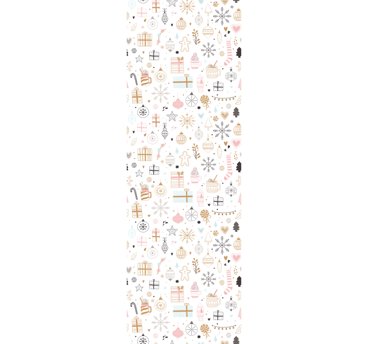 Children room roller blind winter xmas design - TenStickers