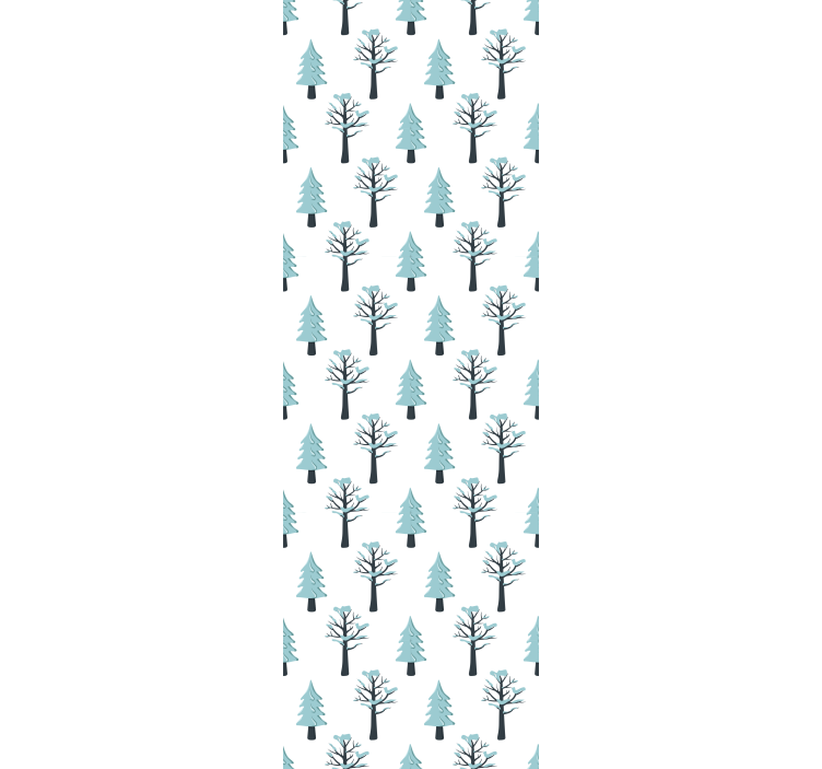 Children room roller blind tree in the snow design - TenStickers