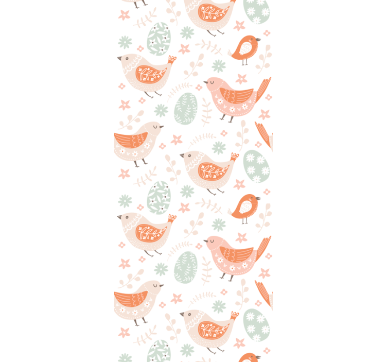 Children room roller blind minimalist nordic birds - TenStickers