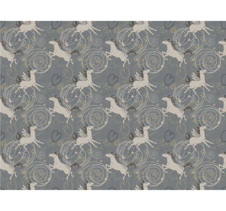 Jumping unicorns children room roller blind - TenStickers