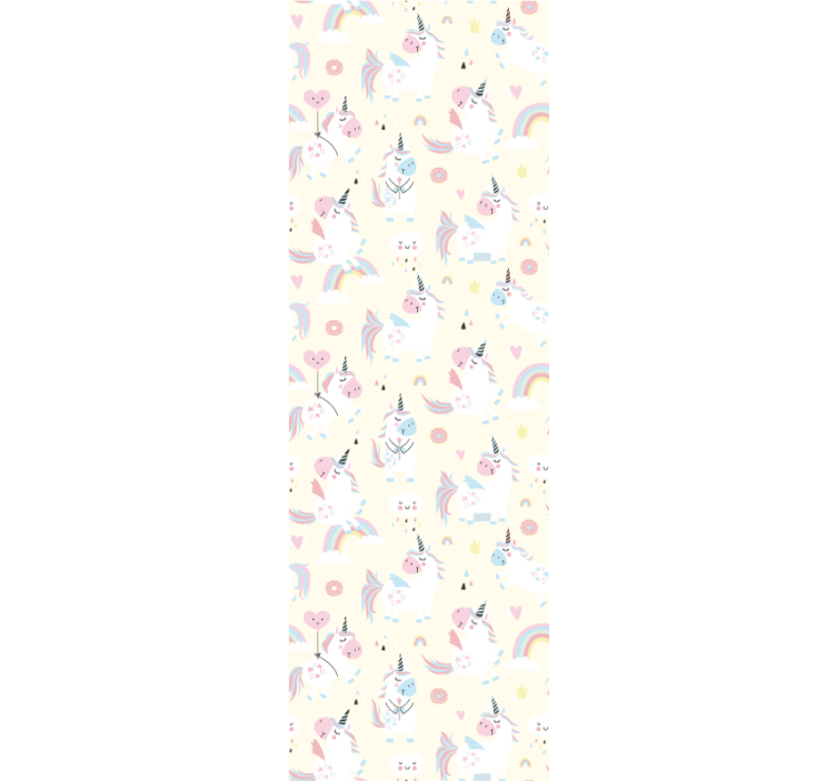 Children room roller blind fantasy unicorns - TenStickers