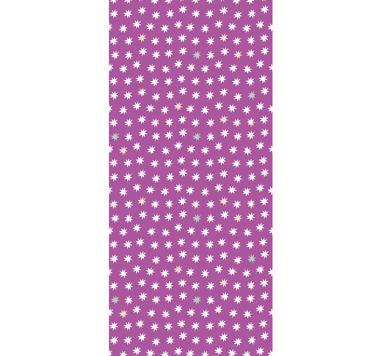 Children room roller blind white stars for kids - TenStickers