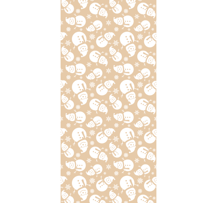 Children room roller blind with cheerful snowmen - TenStickers