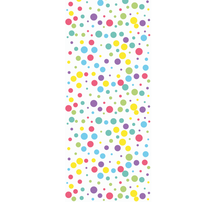 Children room roller blind colourful polka dot design - TenStickers