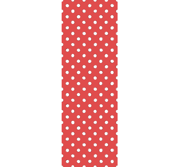 Children room roller blind in white retro polka dots - TenStickers