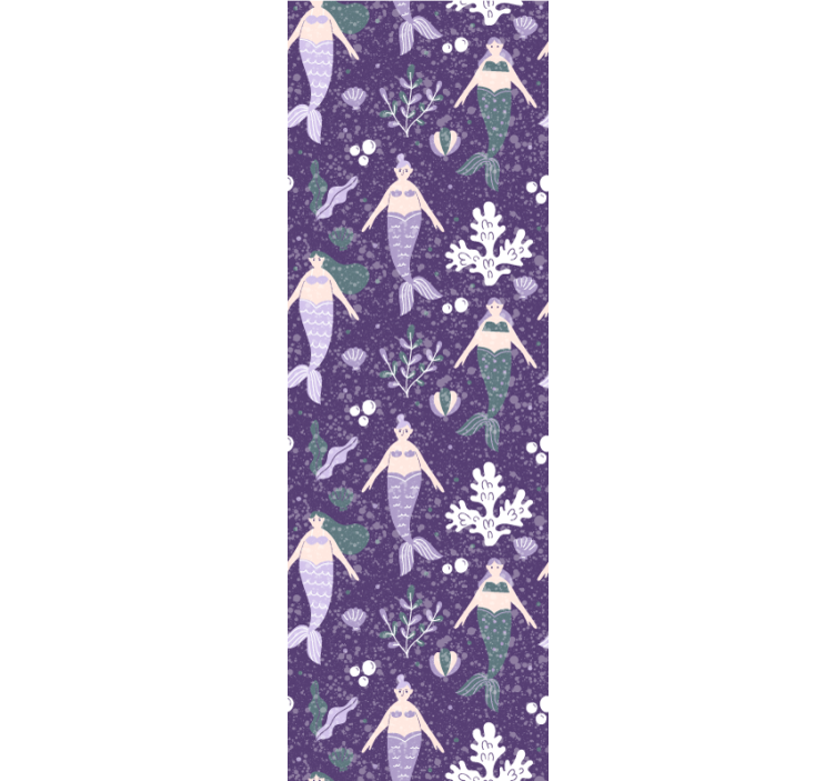 Children room roller blind mermaid splash - TenStickers