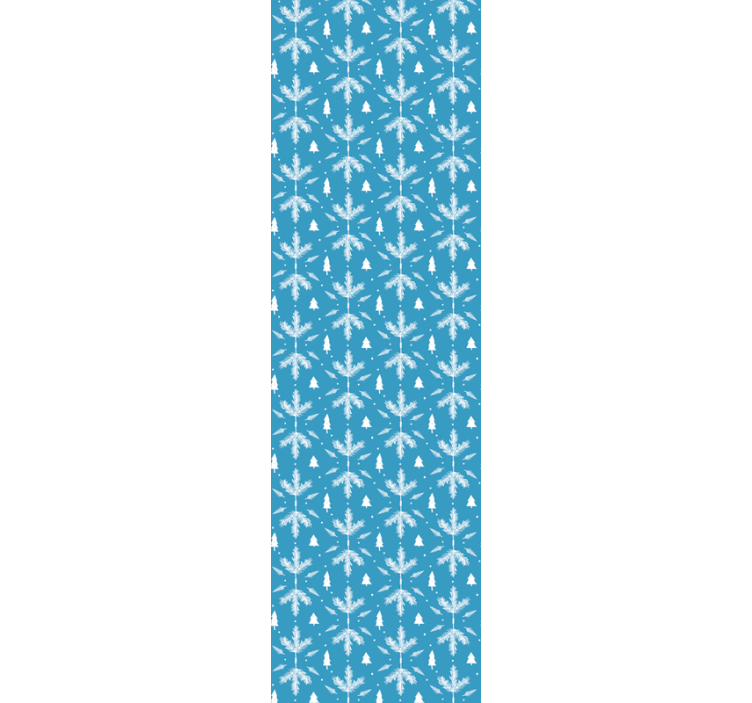 Children room roller blind in nordic folk blue - TenStickers