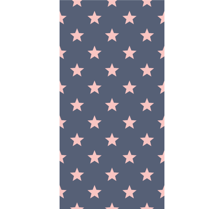Children room roller blind in pink and grey stars - TenStickers