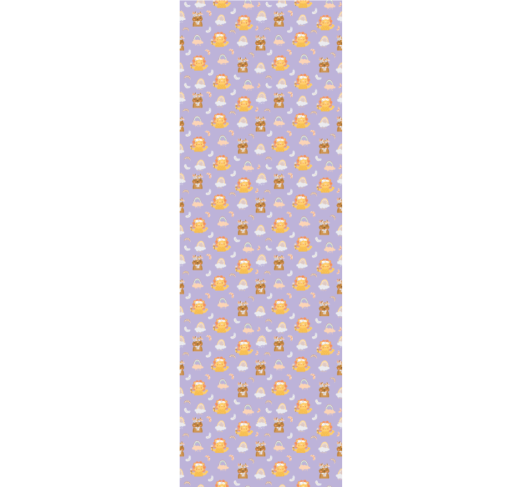 Animals and rainbows children room roller blind - TenStickers