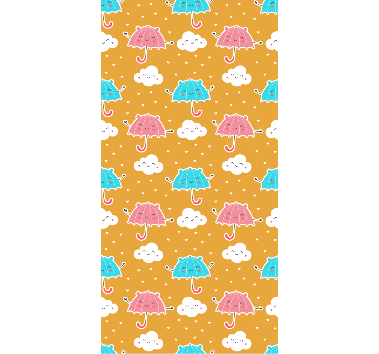 Children room roller blind with colorful umbrella design - TenStickers