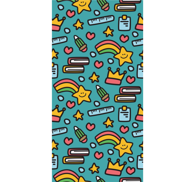 Children room roller blind kawaii kids design - TenStickers