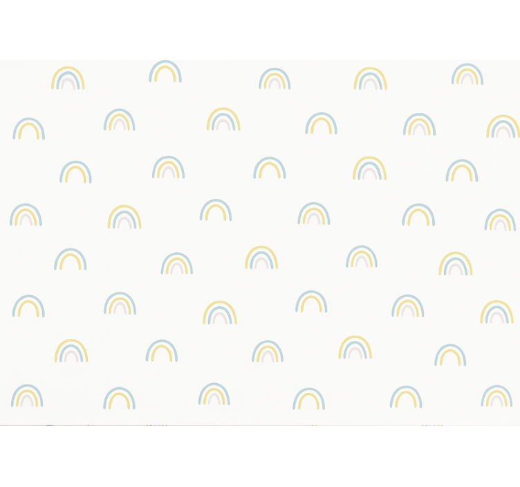 Children room roller blind scattered pastel rainbows - TenStickers