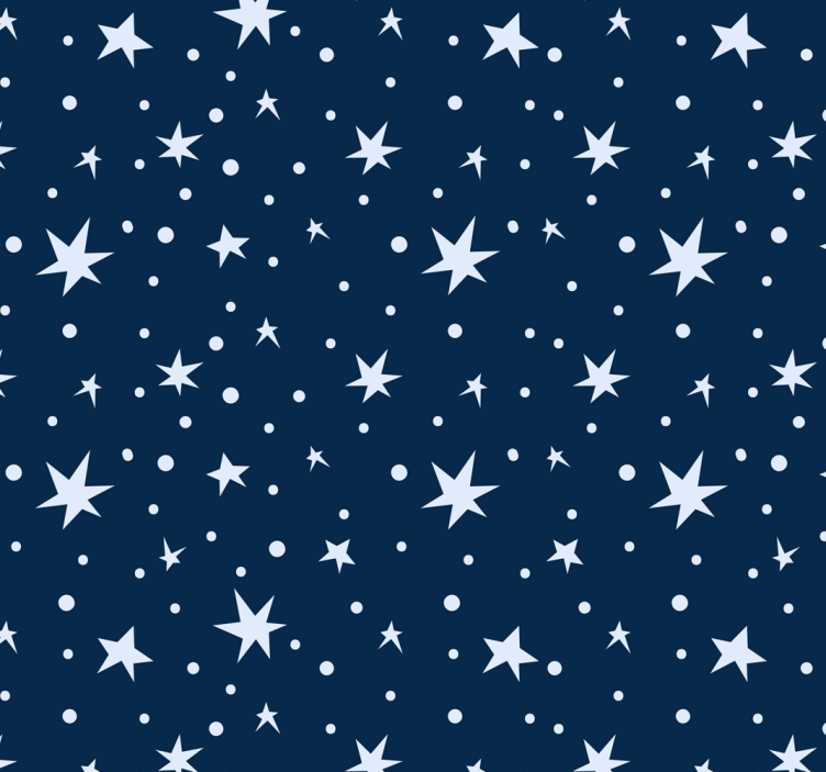 Children room roller blind stars on navy blue - TenStickers