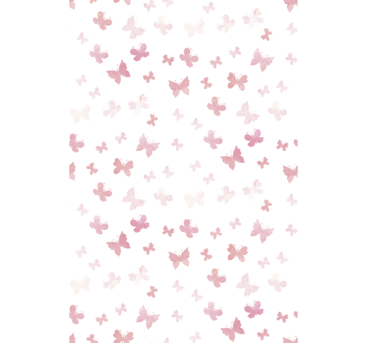Pink butterflies children room roller blind - TenStickers