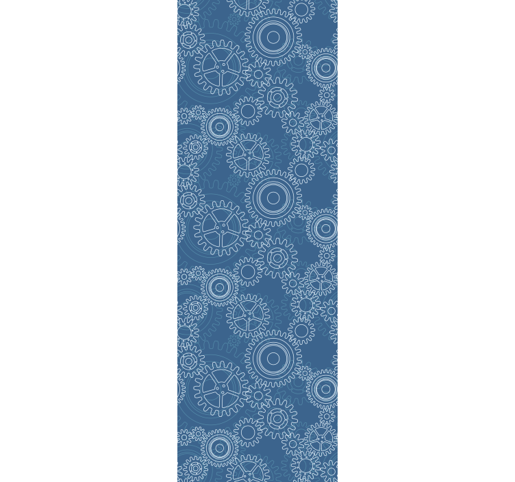 Office roller blind with 3d mechanical chains design - TenStickers