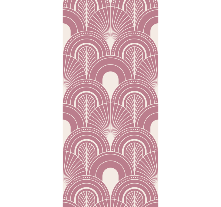 Office roller blind in rose gold arc decor style - TenStickers