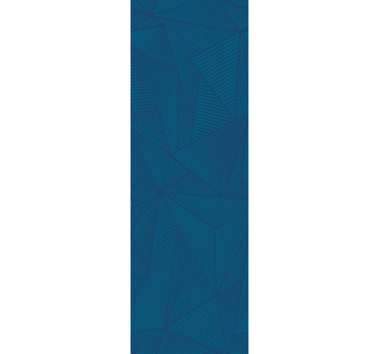 Office roller blind in simple blue geometric pattern - TenStickers