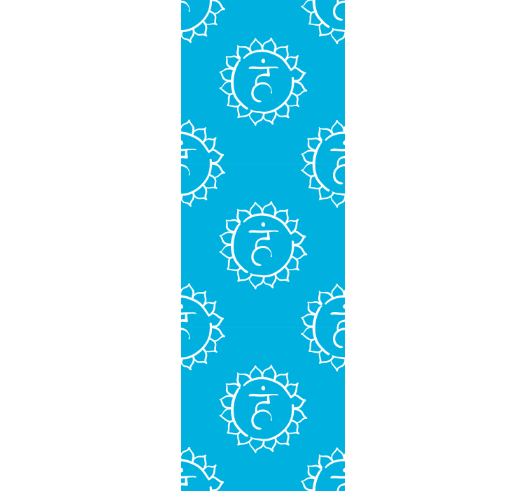 Office roller blind throat chakra design - TenStickers