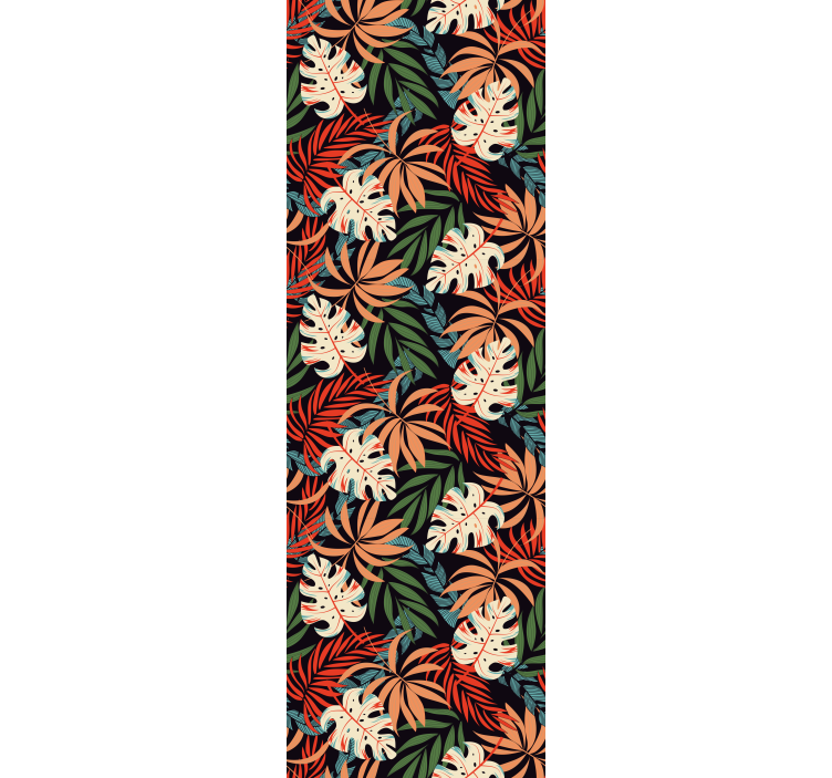 Office roller blind tropical plants jungle vibes - TenStickers