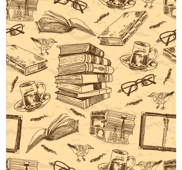 Old library office roller blind - TenStickers