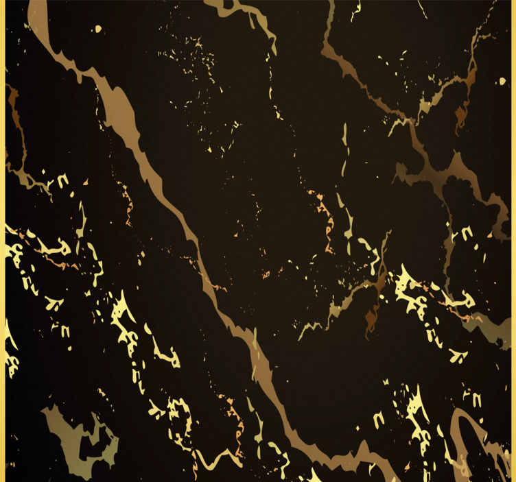 Office roller blind marble texture black gold - TenStickers