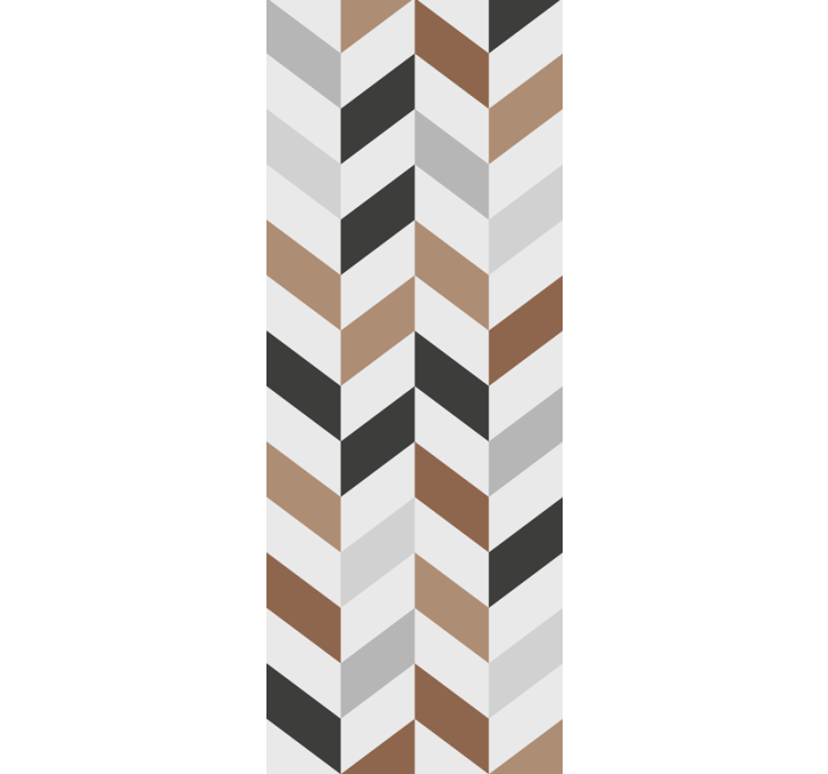 Teenage bedroom roller blind with abstract chevron design - TenStickers