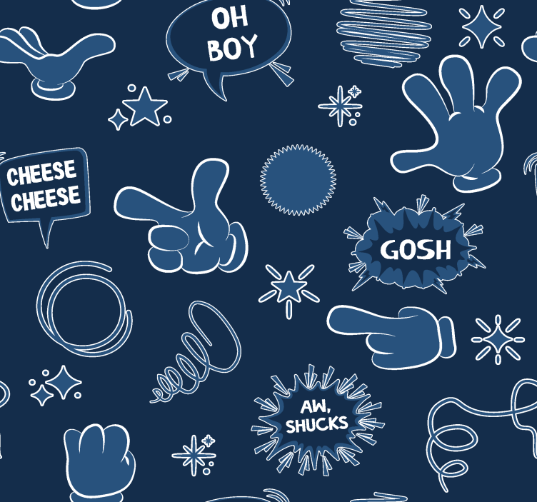 Teenage bedroom roller blind comic design - TenStickers