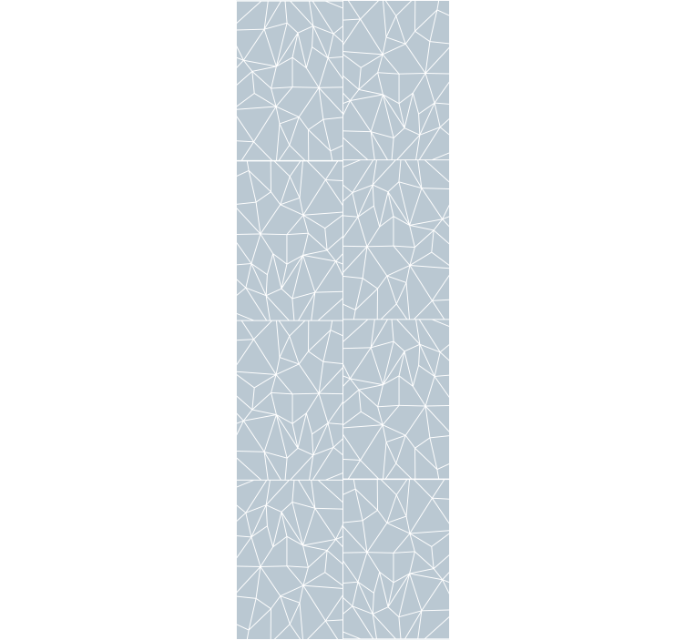 Teenage bedroom roller blind with modern line designs - TenStickers