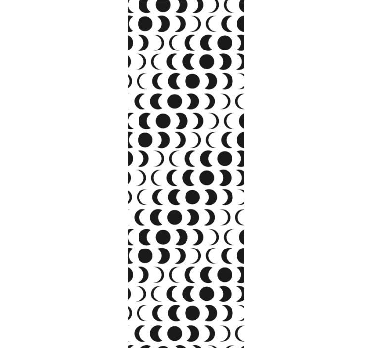 Teenage bedroom roller blind with minimalistic moon design - TenStickers