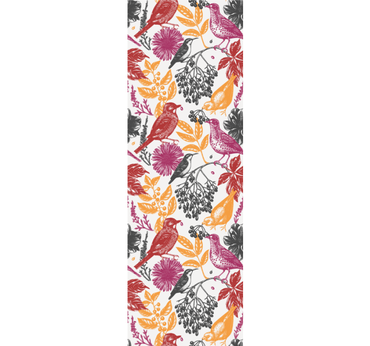 Teenage bedroom roller blind wild garden floral design - TenStickers