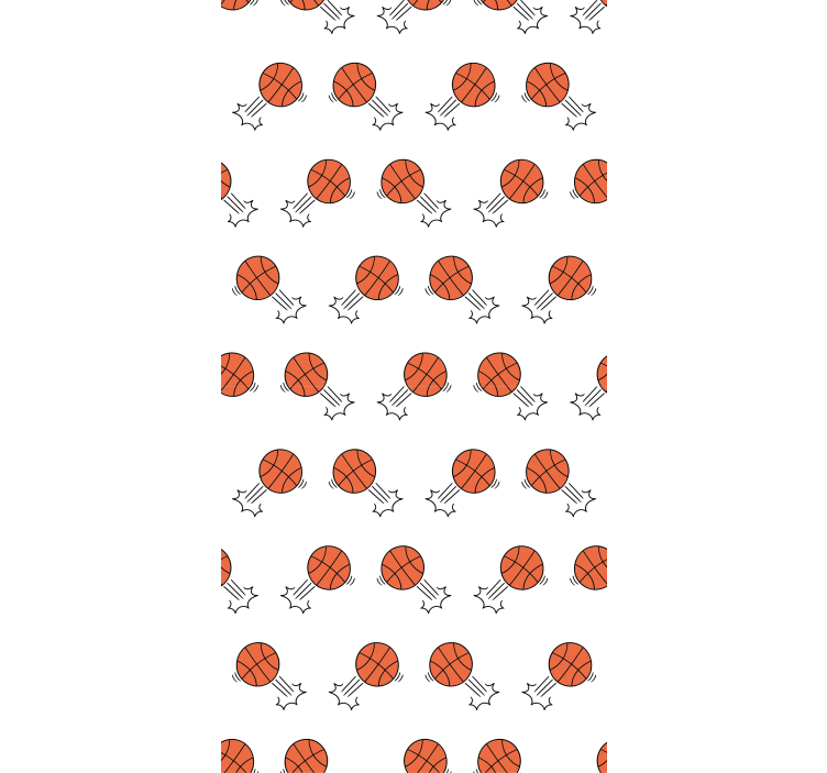 Teenage bedroom roller blind basketball background - TenStickers