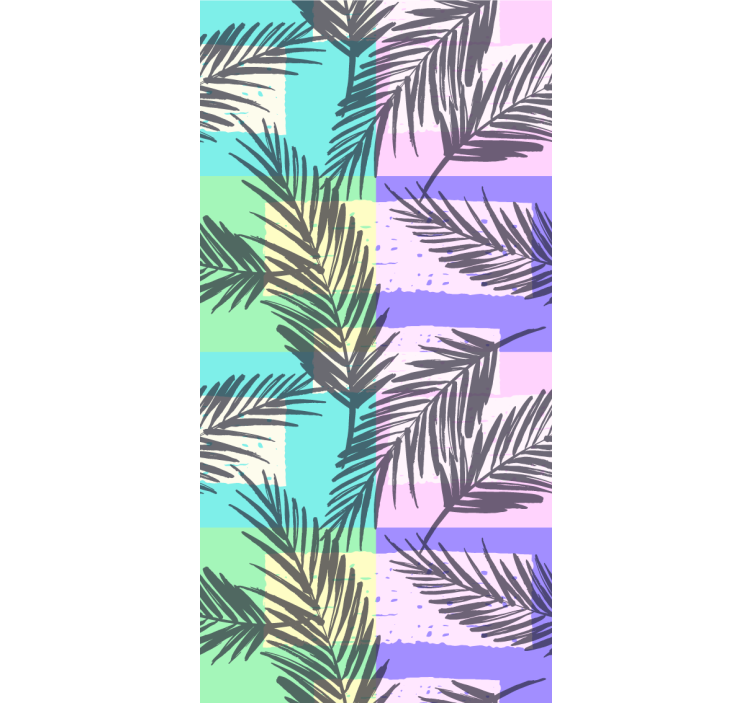 Teenage bedroom roller blind with tropical palm design - TenStickers