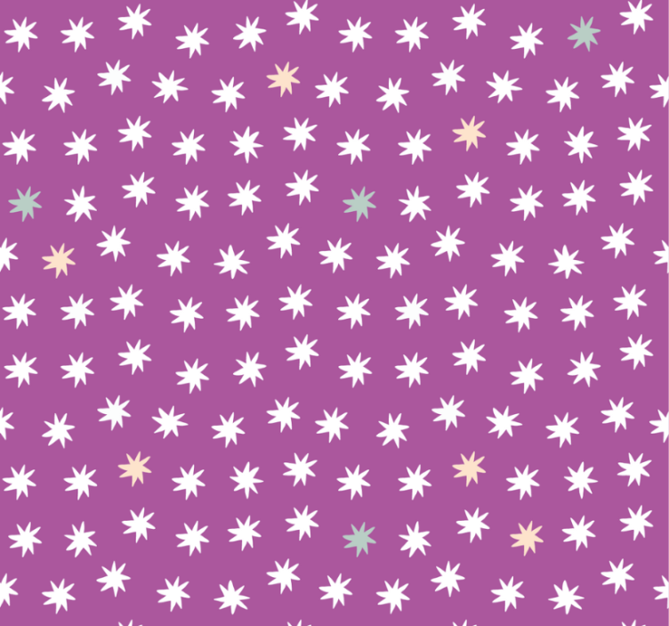 Teenage bedroom roller blind with white stars design - TenStickers