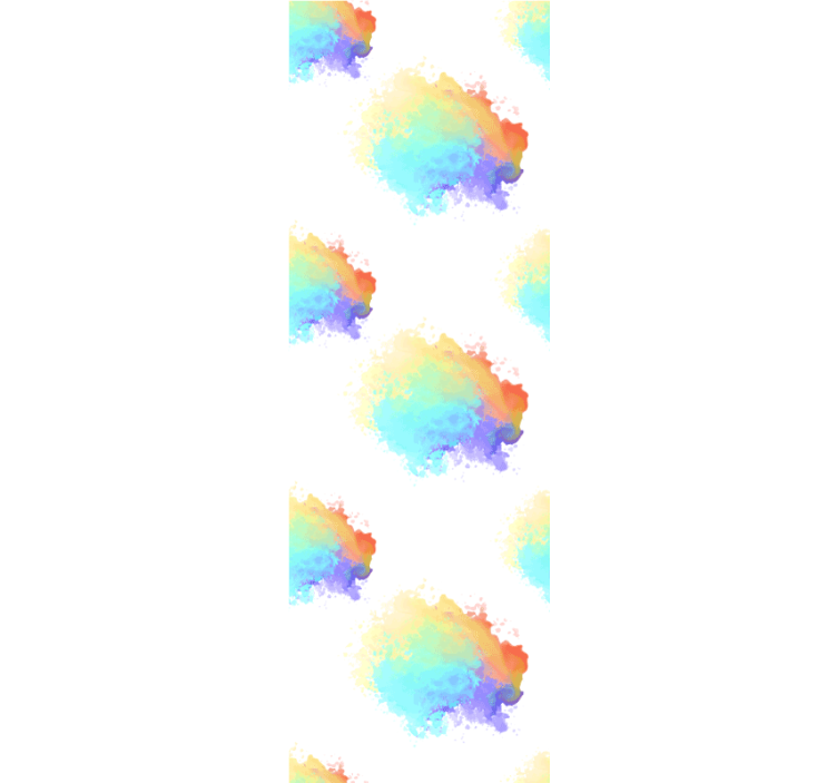 Teenage bedroom roller blind splash colors celebration - TenStickers