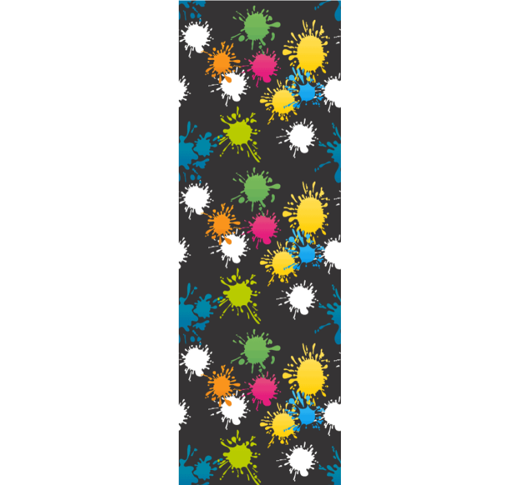 Color party teenage bedroom roller blind - TenStickers