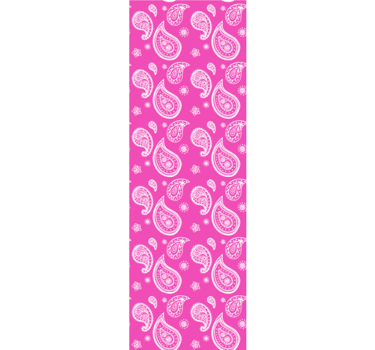 Intense pink paisley teenage bedroom roller blind - TenStickers