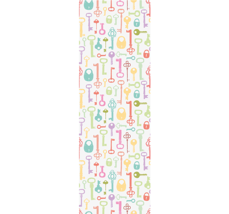 Colorful keys teenage bedroom roller blind - TenStickers