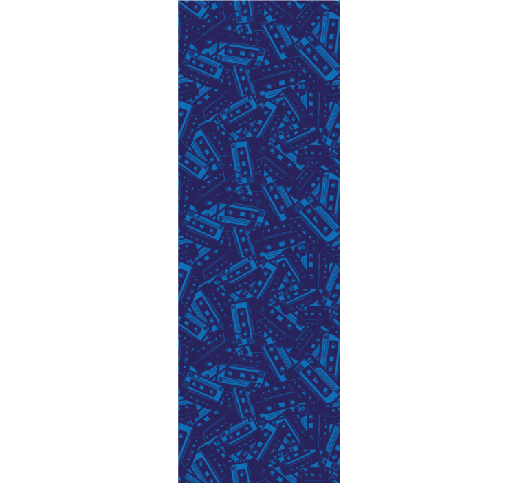Teenage bedroom roller blind cassette style - TenStickers