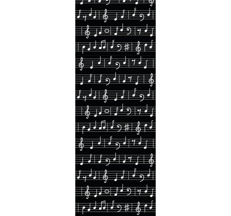 Musical teenage bedroom roller blind - TenStickers