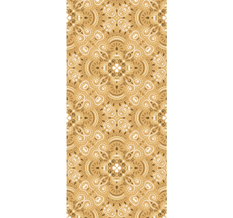 Teenage bedroom roller blind with vintage beige pattern - TenStickers