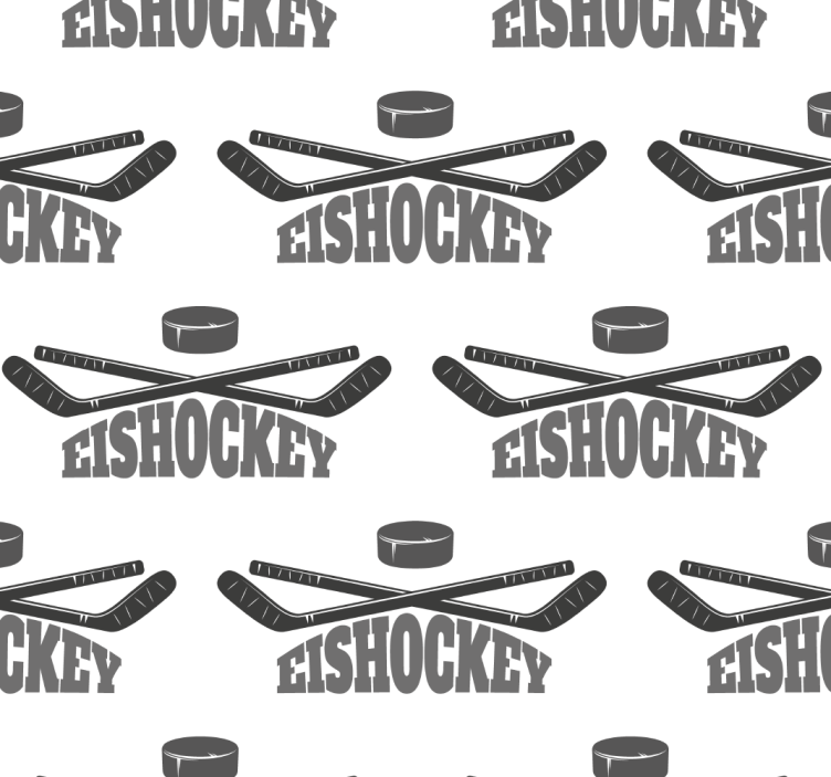 Teenage bedroom roller blind ice hockey design - TenStickers