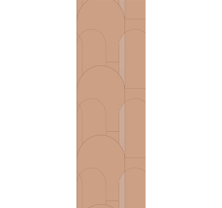 Modern roller blind in beige arch patterns - TenStickers