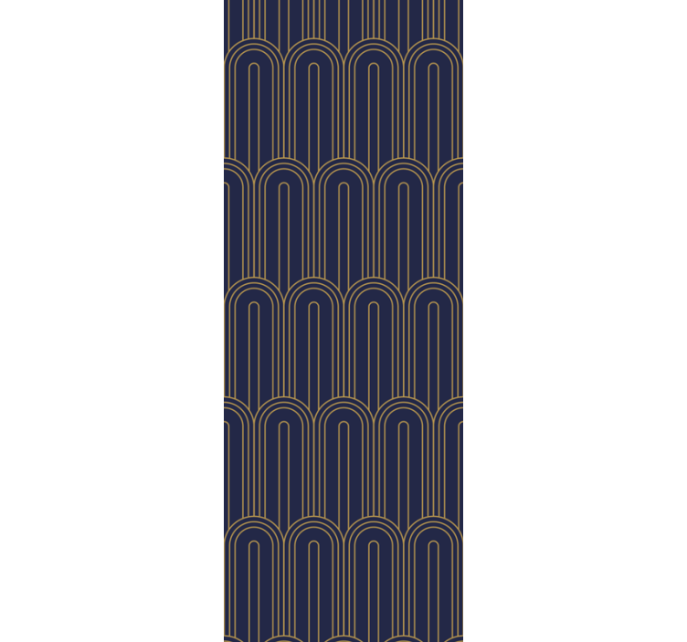 Modern roller blind arched line design - TenStickers