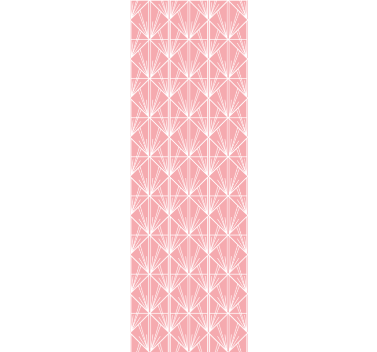 Modern roller blind geometric pink design - TenStickers
