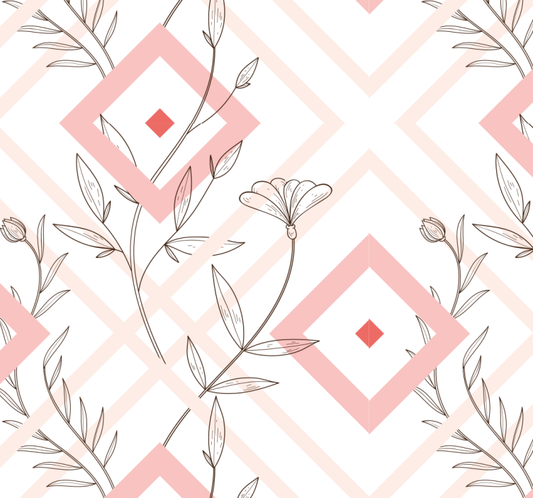 Modern roller blind with mapuche diamonds design - TenStickers